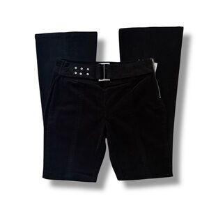 Forever 21 | NWT’s Goth Grunge Cyber Y2K Ribbed Corduroy Belted Flare Jeans